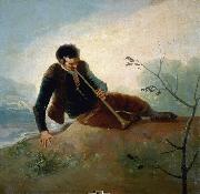 Francisco de Goya Pastor tocando la dulzaina Spain oil painting artist